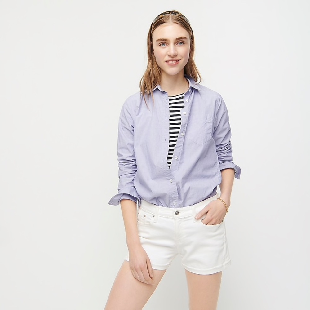 J. Crew Denim Short in White